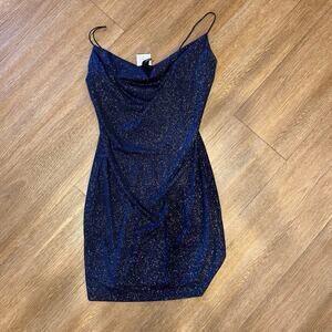 Cute party dress purple sparkle Sz med ( fits like small)